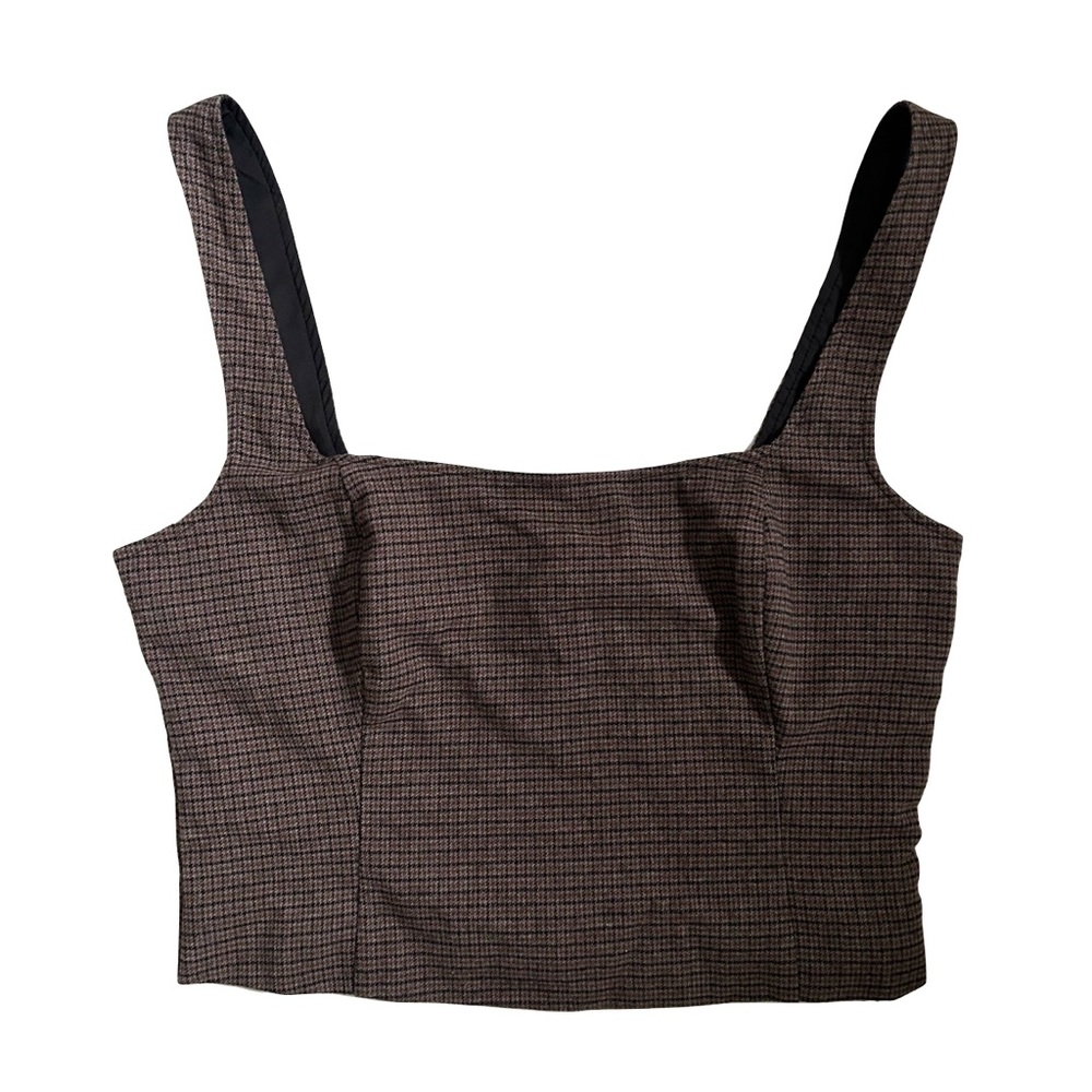 NWT Abercrombie & Fitch Brown Corset Style Top